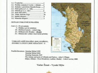 POSTAGE STAMPS ON THE TERRITORY OF ALBANIA 1913-945