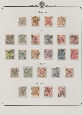 AUSTRIA 1850-1918 – sheet 28