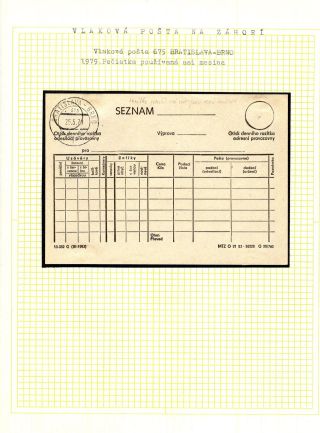 BAHNPOST AM ZAHORI – Blatt 45