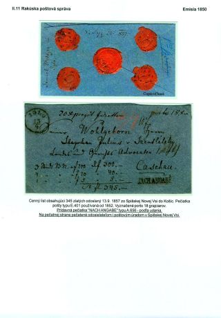 POSTAL SERVICES IN SPIŠ REGION UNTIL 1920 – sheet 33