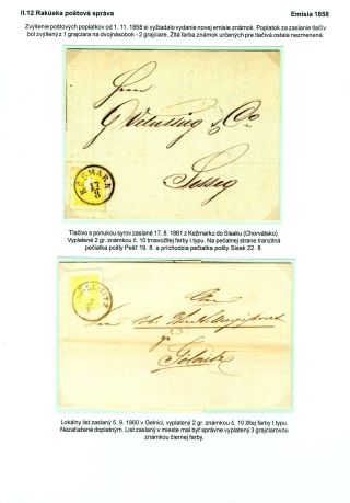 POSTAL SERVICES IN SPIŠ REGION UNTIL 1920 – sheet 35