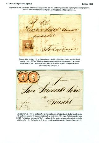 POSTAL SERVICES IN SPIŠ REGION UNTIL 1920 – sheet 37