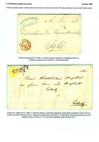 POSTAL SERVICES IN SPIŠ REGION UNTIL 1920 – sheet 41