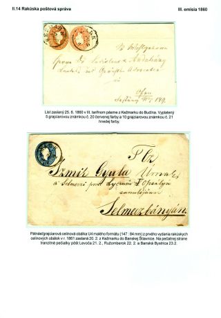 POSTAL SERVICES IN SPIŠ REGION UNTIL 1920 – sheet 42