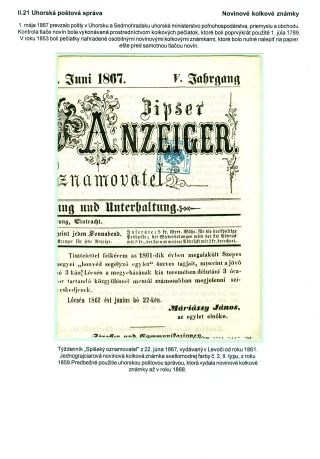 POSTAL SERVICES IN SPIŠ REGION UNTIL 1920 – sheet 48