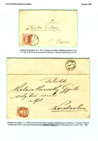 POSTAL SERVICES IN SPIŠ REGION UNTIL 1920 – sheet 50