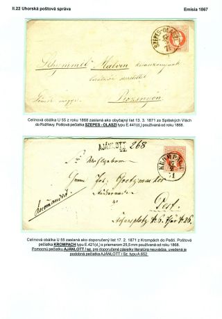 POSTAL SERVICES IN SPIŠ REGION UNTIL 1920 – sheet 51