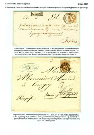 POSTAL SERVICES IN SPIŠ REGION UNTIL 1920 – sheet 52