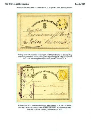 POSTAL SERVICES IN SPIŠ REGION UNTIL 1920 – sheet 54