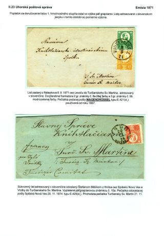 POSTAL SERVICES IN SPIŠ REGION UNTIL 1920 – sheet 56