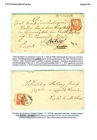 POSTAL SERVICES IN SPIŠ REGION UNTIL 1920 – sheet 57