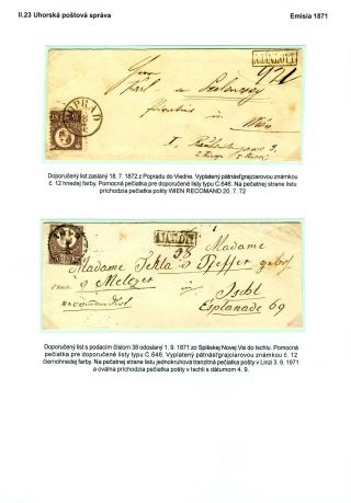 POSTAL SERVICES IN SPIŠ REGION UNTIL 1920 – sheet 58