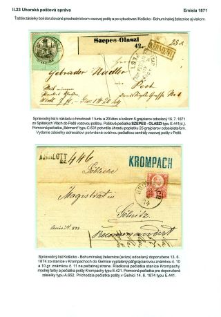 POSTAL SERVICES IN SPIŠ REGION UNTIL 1920 – sheet 61