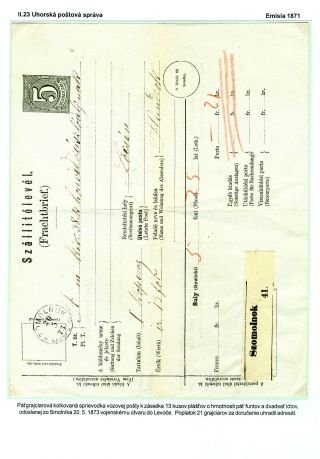 POSTAL SERVICES IN SPIŠ REGION UNTIL 1920 – sheet 62