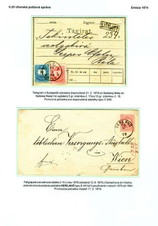 POSTAL SERVICES IN SPIŠ REGION UNTIL 1920 – sheet 67