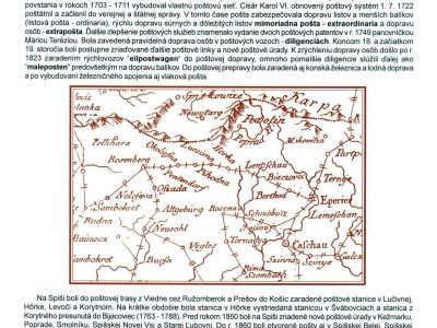 POŠTOVNICTVÍ NA SPIŠI DO ROKU 1920
