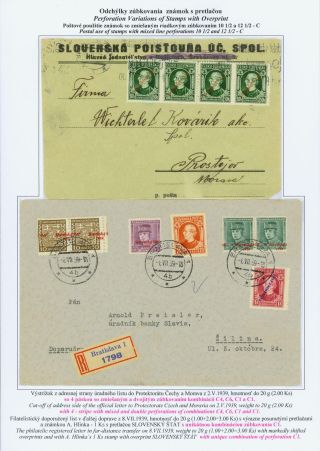SLOVENSKO 1939: VÝPLATNÍ ZNÁMKY S PORTRÉTEM ANDREJE HLINKY – list 20