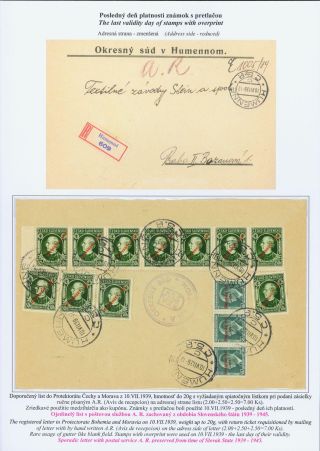 SLOVENSKO 1939: VÝPLATNÍ ZNÁMKY S PORTRÉTEM ANDREJE HLINKY – list 29