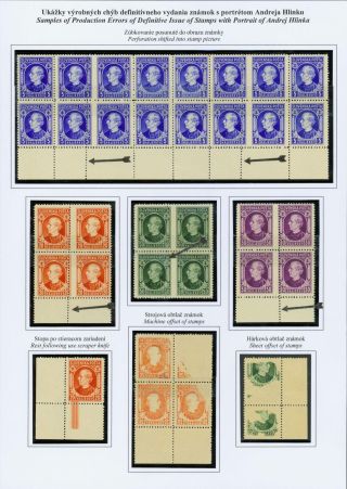 SLOVENSKO 1939: VÝPLATNÍ ZNÁMKY S PORTRÉTEM ANDREJE HLINKY – list 35