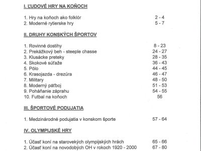 HORSE IN SPORT