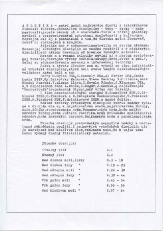 ATHLETICS - THROWING DISCIPLINES – sheet 2