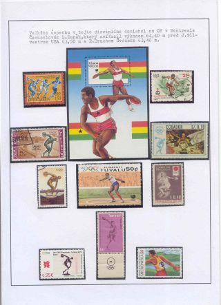 ATHLETICS - THROWING DISCIPLINES – sheet 12
