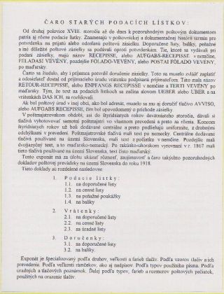 Čaro starých podacích lístkov – list 2
