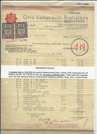 ENTIRES AND POSTAL STATIONERY WITH FISCALS FROM 1939-1950 – sheet 3