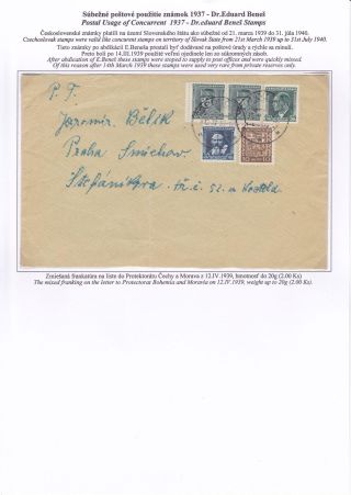 SLOWAKEI 1939 - "Slovenský štát 1939" AUFDRUCKMARKEN STAATSWAPPE UND PORTRÄTE – Blatt 40