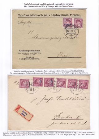 SLOWAKEI 1939 - "Slovenský štát 1939" AUFDRUCKMARKEN STAATSWAPPE UND PORTRÄTE – Blatt 51