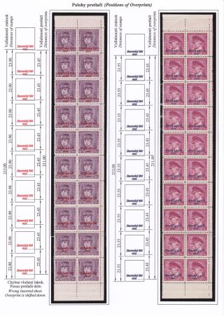SLOVENSKO 1939 - VÝPLATNÍ ZNÁMKY STÁTNÍ ZNAK A PORTRÉTY S PŘETISKEM "Slovenský štát 1939" – list 72