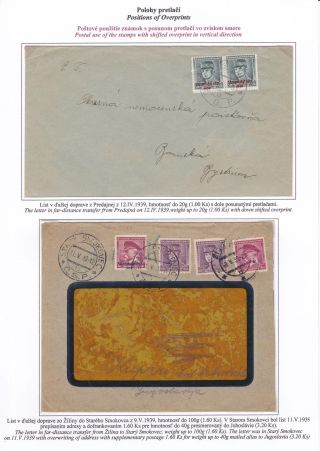 SLOVENSKO 1939 - VÝPLATNÍ ZNÁMKY STÁTNÍ ZNAK A PORTRÉTY S PŘETISKEM "Slovenský štát 1939" – list 76