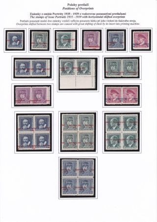 SLOVENSKO 1939 - VÝPLATNÍ ZNÁMKY STÁTNÍ ZNAK A PORTRÉTY S PŘETISKEM "Slovenský štát 1939" – list 78