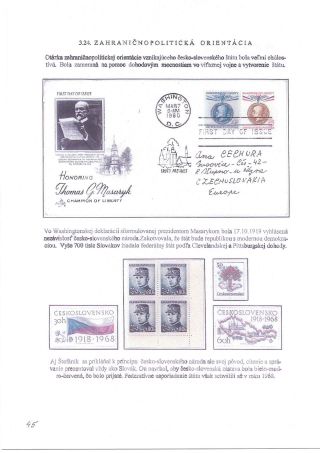 M. R. ŠTEFÁNIK, SCIENTIST, SOLDIER, DIPLOMAT – sheet 45