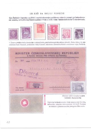 M. R. ŠTEFÁNIK, SCIENTIST, SOLDIER, DIPLOMAT – sheet 49