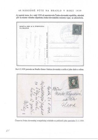 M. R. ŠTEFÁNIK, SCIENTIST, SOLDIER, DIPLOMAT – sheet 61