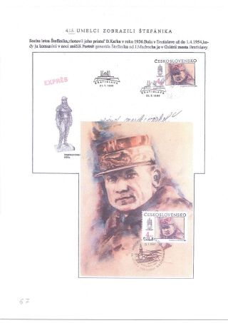 M. R. ŠTEFÁNIK, SCIENTIST, SOLDIER, DIPLOMAT – sheet 67