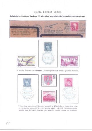 M. R. ŠTEFÁNIK, SCIENTIST, SOLDIER, DIPLOMAT – sheet 68