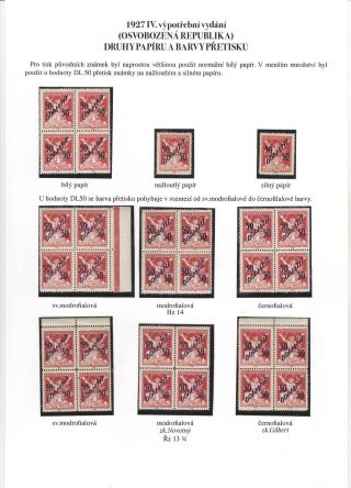 1927 IV. POSTAGE DUE PROVISIONAL ISSUE (CHAINBRAKER) DL 50 - 50/150 H – sheet 8