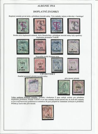 POŠTOVNÍ ZNÁMKY NA ÚZEMÍ ALBÁNIE 1913-1945 – list 14