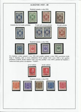 BRIEFMARKEN AUF DEM TERRITORIUM VON ALBANIEN 1913-1945 – Blatt 40