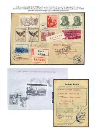 TSCHECHOSLOWAKEI: WÄHRUNGSREFORM 1953 - KORRESPONDENZ NACH AUSLAND – Blatt 2
