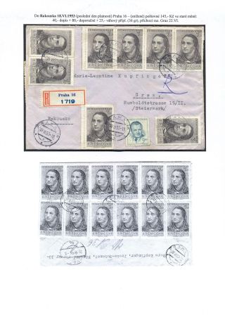 TSCHECHOSLOWAKEI: WÄHRUNGSREFORM 1953 - KORRESPONDENZ NACH AUSLAND – Blatt 8