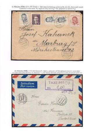 TSCHECHOSLOWAKEI: WÄHRUNGSREFORM 1953 - KORRESPONDENZ NACH AUSLAND – Blatt 9