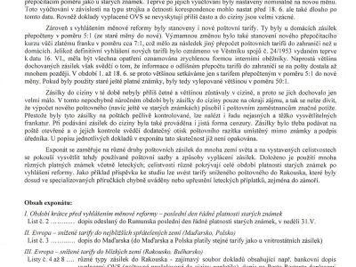 ČESKOSLOVENSKO: MĚNOVÁ REFORMA 1953 - KORESPONDENCE DO CIZINY