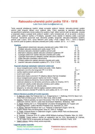 AUSTRO-HUNGARIAN FIELD POST 1914-1918 – sheet 1