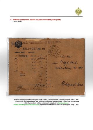 RAKOUSKO-UHERSKÁ POLNÍ POŠTA 1914-1918 – list 62