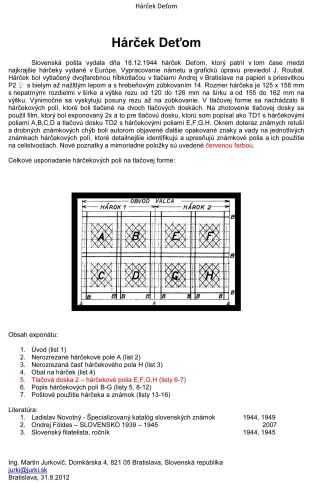 BLOCK "FOR CHILDREN" – sheet 1