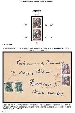 CARPATHO-UKRAINE 1945 – sheet 6