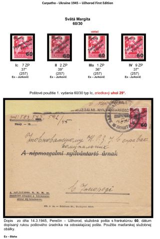 CARPATHO-UKRAINE 1945 – sheet 7